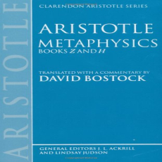 Aristotle - Metaphysics, Books Z & H (Oxford, 1994) Aristotle - Metaphysics, Books Z & H (Oxford, 1994)